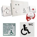 Hoyles Aidalarm A600FKITR  Stainless Steel Disabled Toilet Alarm Kit