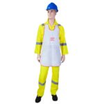 Ameriza TWO Piece Leather Welding Apron with Piping,  1 piece