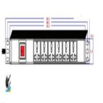 Avalon AN-6WPDU13UNV 6 Way PDU Universal Type 13A with 3mtr UK Type Power Cord