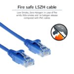 Avalon ANC6UPBL-1MT-LSZH CAT6 UTP 24 AWG LSZH PATCH CORD BLUE-1 MTR