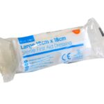 Blue Dot Large Flow Wrapped Ambulance Dressing 18cm x 18cm