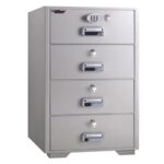 Eagle Safes FR Filing Cabinet (SF680-4EKK) - 4 Drawers -D/L + Multiple K/L