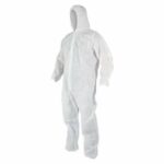 Lomar Disposable Coverall 40 gsm with Hood , elastic wrist,  waist & back and ankle,