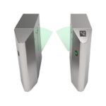 ZKTeco FBL4011 Single Lane Flap Barrier Turnstile (w/ controller and RFID reader)