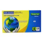 Top Glove Latex Examination Gloves,  Powder-free,  1 Box (100pcs/Box)