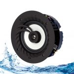 Lithe Audio 6.5" Bluetooth 5 IP44 Rated Bathroom Ceiling Speaker (PAIR) 1 Master & 1 Passive