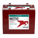 Trojan Motive T1275-AGM 132Ah 12VDC Group GC12 Deep-Cycle AGM Battery