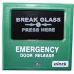 Elock EL-EB4G Emergency Break Glass Door- Green