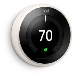 Google Nest Learning Thermostat (3rd Generation) Works With Alexa and Google Assistant-White