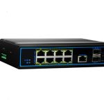 Born BI808PGM2F 10 ports full gigabit managed Industrial PoE Switch