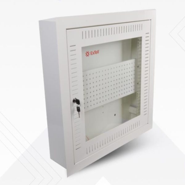 Extell EON12S06J-M-WH-FM 12U ONU Cabinet Flush Mount with Flange, White 600 x 300