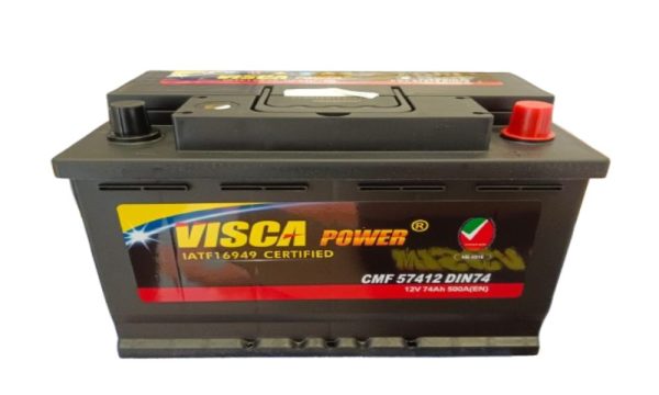 VISCA POWER CMF 57412 DIN74 12V 74Ah Car Battery