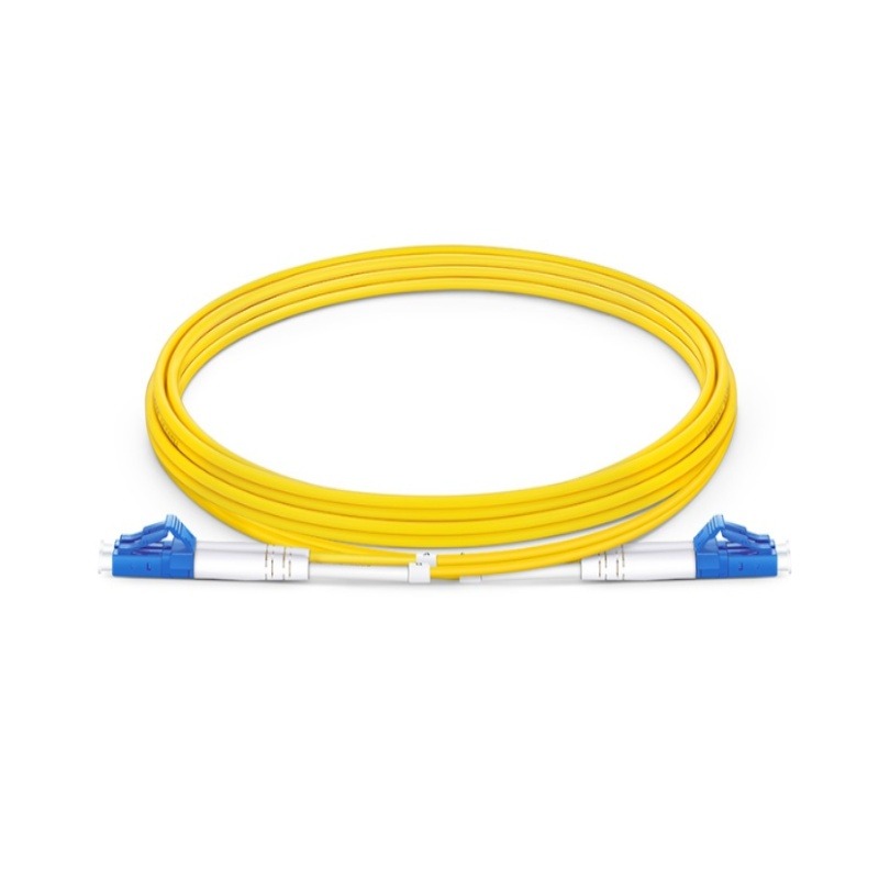 Techlogiks TL-FPC-SCLC-09-DX-010 SC/UPC-LC/UPC Single Mode OS2 09/125 Duplex Fiber Optic Patch Cord 10 Meters, LSZH Jacket (Yellow Color)