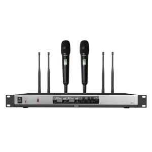 DSPPA D5821 True Diversity UHF Wireless Microphone System (2 hand-held mic)
