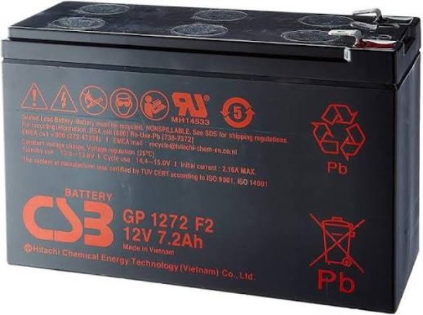 CSB Battery GP (1272 12V 7.2Ah) GP 1272 is a General Purpose Battery