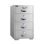 EAGLE SAFES SF 680-4DKK (Dial + Key Lock) Fire-Resistant Filing Cabinet