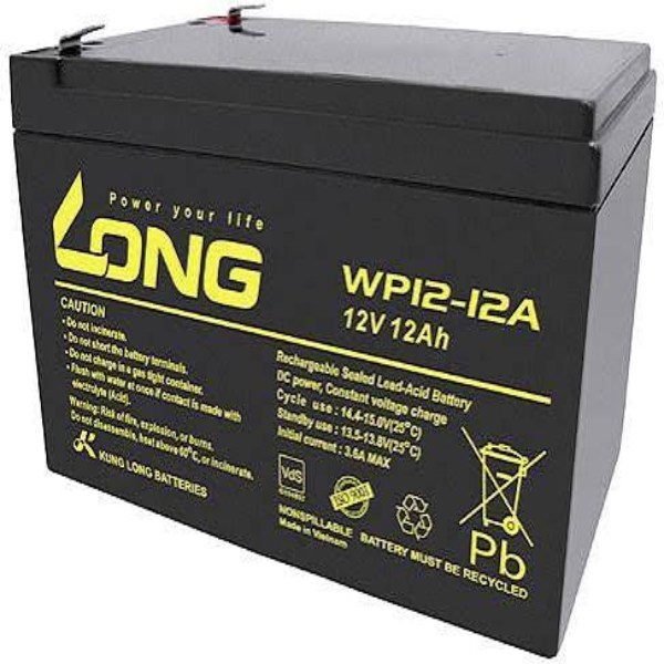 LONG WP12-12A 12V 12Ah Rechargeable Sealed Lead Acid (VRLA)
