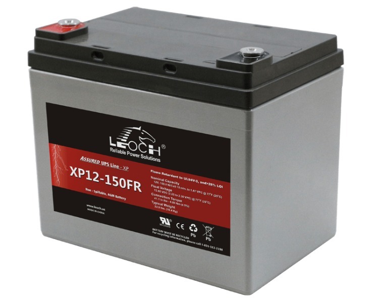 Leoch XP Series 12V 150W Ultra High Rate Maintenance-Free VRLA Battery (Model: XP12-150)