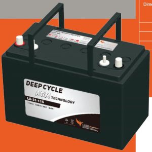 Lux Energy LE-31-115 12V 115Ah Deep Cycle AGM Battery