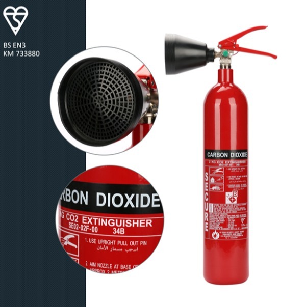 SECURE SE02-02F-00 2KG Carbon Dioxide Ext.