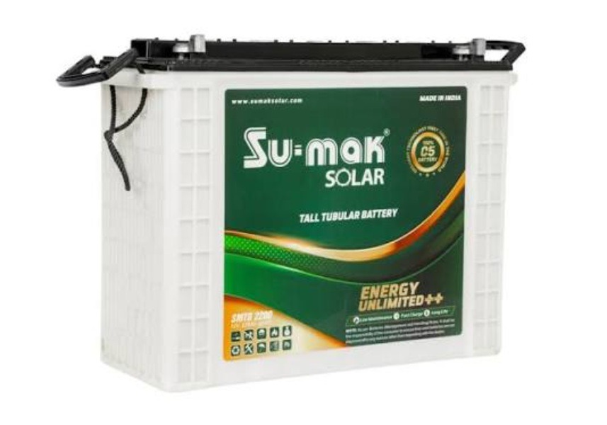Su-mak Solar 220Ah C5 12V Tall Tubular Battery