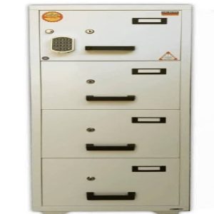 Valberg FC4-EKK 4-Drawer Fire Resistant Filing Cabinet