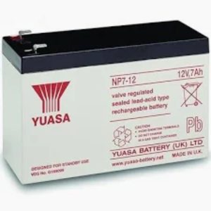 YUASA NP7-12 12V 7Ah–Yuasa NP Series Standby & Cyclic AGM VRLA Battery
