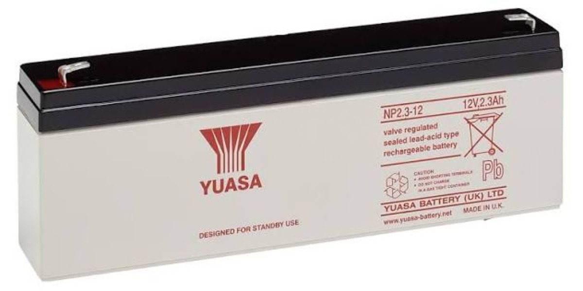 Yuasa NP Series 12V 2.3Ah Industrial VRLA Sealed Lead Acid Battery