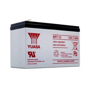 Yuasa NP Series 12V 7Ah Standby & Cyclic VRLA AGM Battery (Model: NP7-12)